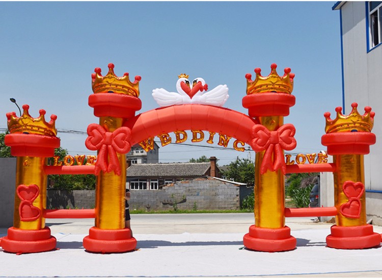 贵州红色婚庆气模拱门